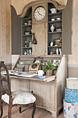 Desk and chair with hat-boxes in Dordogne cottage  Perigueux  France