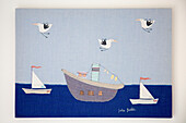 Handmade nautical artwork in West Wittering home West Sussex England
