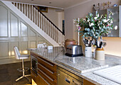 Kitchen worktop of luxury house