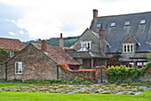 Rural farmhouse exterior in Blagdon, Somerset, England, UK