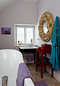 Freestanding bath in Wepham home Sussex UK