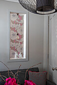 recessed floral panel in London home UK