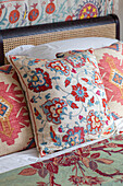 Handmade textiles in North London bedroom UK