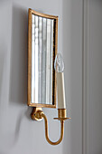Vintage wall sconce in London home UK