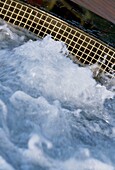 Bubbling hot tub