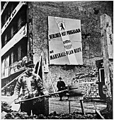 Reconstruction of Berlin, Germany with Marshall Plan aid