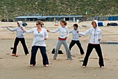 Women performing Chi kung