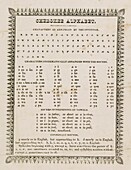 Cherokee language alphabet