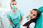 Young girl in dental surgery