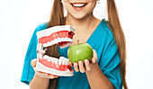 Healthy teeth, conceptual image