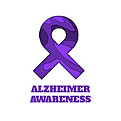 Alzheimer?s disease awareness, conceptual illustration