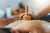 Maderotherapy anti cellulite massage treatment
