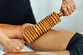 Rolling pin maderotherapy massage