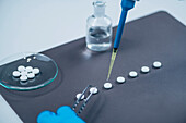 Preparing medication for a placebo drug trial