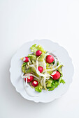 Fennel salad with radish and kiwi
