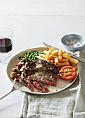 Steak and chips