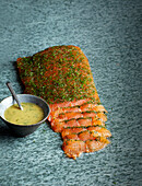 Graved salmon with dill and mustard sauce