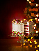 Red Velvet Cake mit Buttercreme zu Weihnachten