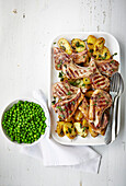 Griddled lamb with spiced new potatoes
