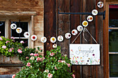 DIY garland with dried flowers