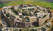 Ancient city of Troy, illustration