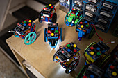 Colourful 3D printed robots