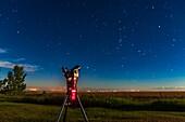 Telescope in Moonlight