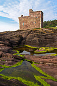 Portencross Castle and cliffs, Scotland