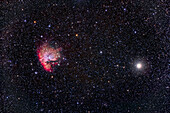 Pacman nebula in Cassiopeia