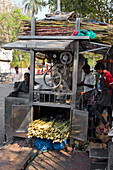 Sugar cane juice vendor in Mumbai