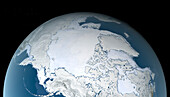 Arctic sea ice maximum, February 2021