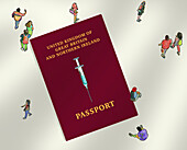 UK Covid passport, illustration