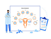 Female fertility, conceptual illustration