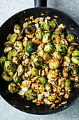 Brussels Sprouts with Herb Butter and Almonds