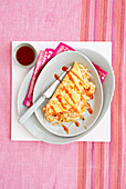Asiatisches Omelette mit Garnelen