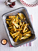 Roast parsnips with maple syrup and rosemary