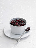 Boozy cranberry sauce with star anise