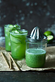 Cucumber drink with mint