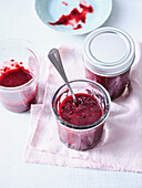 Vegan blackberry-passion fruit spread