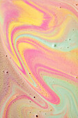Unicorn ice cream melted texture