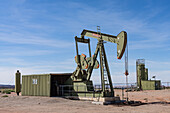 Horsehead oil well pump jack and heater treater
