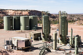 Heater treaters, separators and a storage tank battery