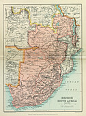 Map of British South Africa