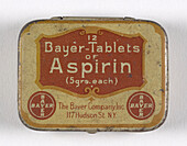 Aspirin tin box