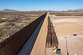 Unused construction materials for US-Mexico border fence
