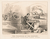 Progress of the century, 19th century illustration
