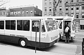Electric bus in Washington D.C., USA, 1970s