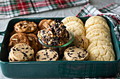 An assortment of Christmas cookies