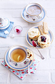 Tea-Time with scones and shortbreads (England)