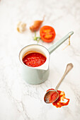 Strong tomato sauce with red wine (Tomatensugo)